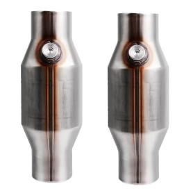 AWAOVV Lot de 2 catalyseurs universels 2,5 fils, haut débit en acier inoxydable 425250