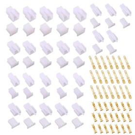 HUAZIZ 290 Pcs Connecteur Electrique 2.8mm Pas 2 3 4 6 9 Broches Mâle Femelle Terminal Plug, 2.8mm Connecteur de Fil Électrique,
