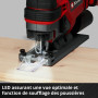 Einhell Scie sauteuse sans fil TE-JS 18/100 Li-Solo | PXC | 18 V | profondeur 100 mm | course 26 mm | jusqu’à 3000 courses/min |