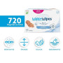 WaterWipes Sensitive+ Newborn & Baby Wipes, 12 Paquets | 720 lingettes 3 en 1 qui nettoient, protègent et prennent soin de la pe