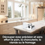 SEVERIN Trancheuse universelle 100 W, Trancheuse électrique pour découpe fine comme épaisse, Trancheuse à jambon, pain, fromage,