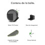iRobot Roomba 115 Combo - Robot Aspirateur Laveur 2en1 - Puissance d'Aspiration de 15KPa - Brosse latérale étendue - Lingette de