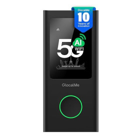 GlocalMe U50 Numen Air 5G Routeur WiFi Mobile, Bandes Fréquence Globales, Pas Besoin de Carte SIM, Prend en Charge 16 appareils,