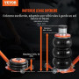 VEVOR Cric Pneumatique 3 tonnes, Cric de Levage Pneumatique avec Colonne Surélevée et Poignée Réglable, Facile à Soulever et Com