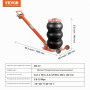 VEVOR Cric Pneumatique 3 tonnes, Cric de Levage Pneumatique avec Colonne Surélevée et Poignée Réglable, Facile à Soulever et Com