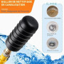 Kopinma Kit de nettoyage de canalisation, 3 pièces, convient pour 1 à 6 tuyaux d'évacuation, élimine les bouchons tenaces dans l