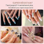 Gel à ongles 3D - 10 g - Multifonctionnel - Rhinestone Glue - Gel de construction transparent - Pour nail art 3D, sculpture, scu