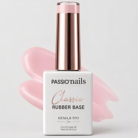 Passio’Nails Rubber Base Gel Coloré UV LED Multifonction HEMA & TPO Free – Base, Renforcement, Remplissage & Capsules Américaine
