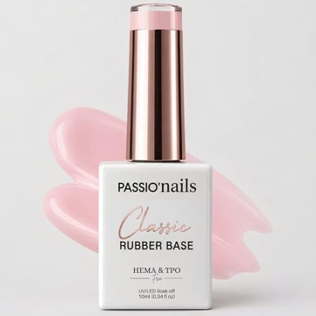 Passio’Nails Rubber Base Gel Coloré UV LED Multifonction HEMA & TPO Free – Base, Renforcement, Remplissage & Capsules Américaine
