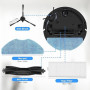 Fixbetter Kit d'accessoires pour 360 S8, S8 Plus, pour 360 Botslab S8 Plus, pour Rowenta X-plorer Serie 75 S+ RG8597W, pour EZVI