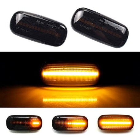 Clignotant dynamique LED pour A-udi A3 S3 8P A4 S4 RS4 B6 B7 B8 A6 S6 RS6 | pour Indicateurs latéraux Fumée ,Une paire