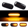 Clignotant dynamique LED pour A-udi A3 S3 8P A4 S4 RS4 B6 B7 B8 A6 S6 RS6 | pour Indicateurs latéraux Fumée ,Une paire