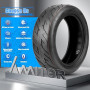Amitor Pneu Sans Chambre à Air 10x2.70-6.5 avec Valve, 10x2.70-6.5 Pneu Tubeless 10 Pouces avec Anti-Usure, Adhérence Supérieure