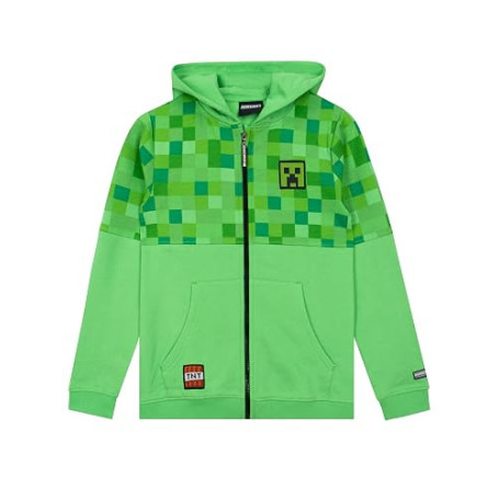 Minecraft Hoodie | Jeu Sweat Garçon | Sweat Garçon | Sweat Zippé Garçon | Sweat Ado Garçon | 5 Et 13 Ans