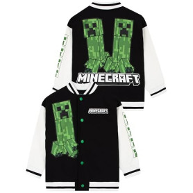Minecraft Veste Bombers Garçon, Veste Creeper Garçon, Blouson Baseball En Coton Pour Enfants