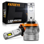FateEye H11 LED Ampoules 200W 44000LM 6500K Blanc Froid pour Phares Auto | IP68, 100000 Hours Lifespan, Plug and Play, Ventilate