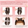 Elailite Hair Topper Cheveux Naturel Volumateur Capillaire Femme a Clip Frange Latérale Humain (Handmade Base 8cm*11.5cm) 27g 25