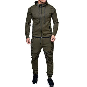 amropi Hommes Jogging Survêtement Sweat-Shirt à Capuche et Pantalon Combinaison de Sport