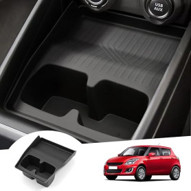 GAFAT Suzuki Swift/Sport/Hybrid 2017-2023 Porte-Gobelet (avant), en Caoutchouc Souple TPE, Console Centrale Porte-Gobelet, Antid