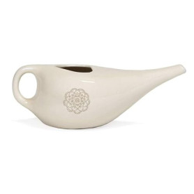 POT DE NETI Bodhi, pichet Neti en céramique avec mandala, pichet pour rinçage nasal ou douche nasale, pot de Nethi