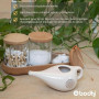 POT DE NETI Bodhi, pichet Neti en céramique avec mandala, pichet pour rinçage nasal ou douche nasale, pot de Nethi