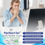 PLUSQMED Boîte de 55 sachets de sel de rinçage nasal de 2,7 g, sel de pot Neti, sel d'irrigation nasale, soulagement des sinus,
