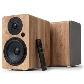 VULKKANO A5 Arc MKII Enceintes Amplifiées avec Haut-Parleur de Graves de 5,25 Pouces, Bluetooth 5.0, HDMI Arc, Sortie Optique, R