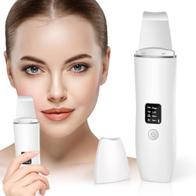 ACWOO Épurateur de Peau, Nettoyeur de Peau Ultrasonique avec 4 Modes, Ultrasonique Épurateur Visage, Skin Scrubber, Appareil de