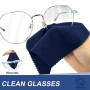 Quelcc 8 PCS Chiffons Microfibre de Nettoyage, Doux Chiffons de Chiffon de Nettoyant Lunettes lavables et Réutilisables pour Lun