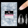 UNA GELLA Capsule Americaine Ongle Amande Court, 216 Pièces 12 Tailles Capsules Ongles Pose Gel Préformées pour Extensions Acryl