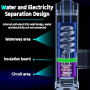 Robinet avec Chauffe-eau Instantané, 3000W Inoxydable Chauffe-eau Electrique, 360° Affichage de la Température LED, Chauffe-eau