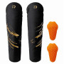 IRON JIA’S Genouillères Moto Hommes Hiver, Equipement de Protection CE2 Amovible, Chaud Imperméable et Coupe-Vent