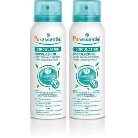 Puressentiel Circulation Spray with 17 Essential Oils, 100 ml - Cooling spray for Heavy legs relief in just 15 minutes - Ideal f