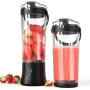TOPESCT Mixeur portable pour milkshakes et smoothies, mini mélangeur rechargeable USB-C avec 6 lames, presse-agrumes personnel s