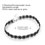 ASTER 15 Pièces Choker Gothic Set Black Collier Femme Fantaisie Choker Ladies Teen Girls Gothic Collar Lace Ras de Cou Femme D'H
