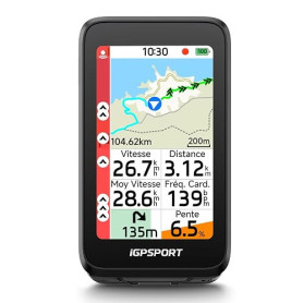 iGPSPORT BiNavi Air Compteur Velo sans Fil, Tactile 3" Navigation Carte | Entraînement Climb Pro Mode VAE Recalcul d’Itinéraire