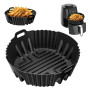 Moule Silicone Air Fryer pour Ninja Air Fryer AF160EU 5,2 L, Plat Silicone Air Fryer Accessoire Air Fryer Moule Air Fryer pour N