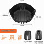 Moule Silicone Air Fryer pour Ninja Air Fryer AF160EU 5,2 L, Plat Silicone Air Fryer Accessoire Air Fryer Moule Air Fryer pour N
