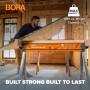 BORA Workhorse XT PM-3360T Lot de 2 chevalets de sciage pliables et réglables en hauteur avec pieds réglables pour entrepreneurs