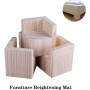 Judy1980 Lot de 4 Élévateurs de Meubles Rehausseurs de Meubles en Bois, Lit de Bureau Riser Meubles Pieds de Levage Pieds jusqu'