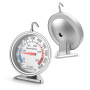 Herreicher Thermomètre de Four avec Cadran Géant 70mm – Crochet Rotatif 360° & Verre Trempé, Inox 304, 50-300°C pour Four Électr