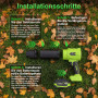 VOERJIA Souffleur à feuilles 21 V avec 2 batteries de 4000 mAh et chargeur, souffleur manuel léger et nettoyeur de poussière, ré