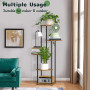 Digtokore Support Plantes Intérieur à 5 Niveaux, Étagère Plante En Métal | Présentoir d'angle pour pots de fleurs, Porte Plante 