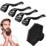 Whaleo Derma Roller 0,5/1/1,5/2 Mm et Scalp Massager, Dermaroller Cheveux,540 Aiguilles en Titane,Dermaroller Barbe, Rouleau Bar