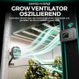 MARS HYDRO Grow Clip Ventilateur oscillant, 10 niveaux de vent, contrôle par application/WiFi via iHub ou iControl, moteur EC, v