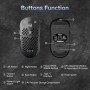 Dierya x TMKB M1 Souris de Jeu sans Fil, Capteur Optique 24 000 DPI, Léger 90g, 6 Boutons Programmables, Éclairage RGB, Autonomi
