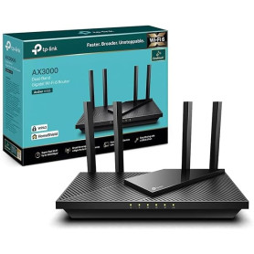 TP-Link Archer AX55 Routeur WiFi 6, Routeur WiFi AX 3000 Mbps bi-Bande, 5 Ports Gigabit, 4 antennes à Haute Performance, WPA3, C