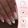 Zosutetoxo 24 Stück ongles à presser en forme d'amande avec design de fleurs 3D, ongles french tip à coller avec finition brilla