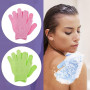 WLLHYF 4PCS Gants Exfoliants Gommage Corps Gant De Douche Exfoliant Double Texture Gants De Bain pour Douche, Spa, Massage Décap