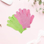 WLLHYF 4PCS Gants Exfoliants Gommage Corps Gant De Douche Exfoliant Double Texture Gants De Bain pour Douche, Spa, Massage Décap